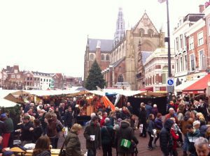 Haarlem's Grote Markt during the annual Christmas